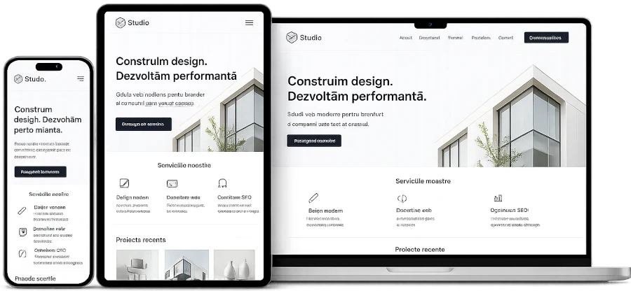 creare site web
