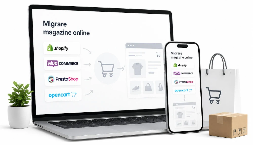 migrare magazin online